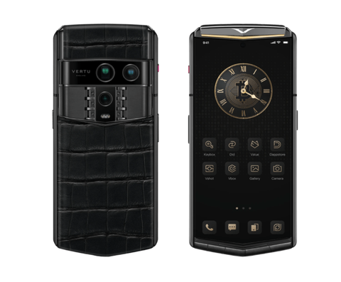 Vertu Agent Q Black Premium Set Tri Gold Accent Iron Black Alli 1TB