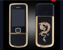  Nokia 8800E Rose Gold điểm đá (da đen) phiên bản rồng 