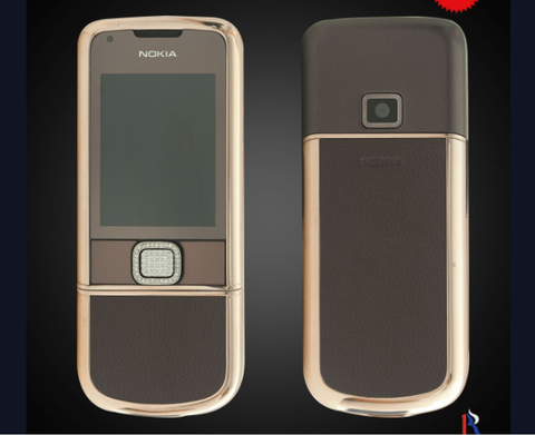 Nokia 8800E Rose Gold đính đá (da nâu)