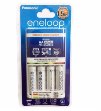 Bộ Pin + Sạc Panasonic AA 2000mAh KJ55 (4V)