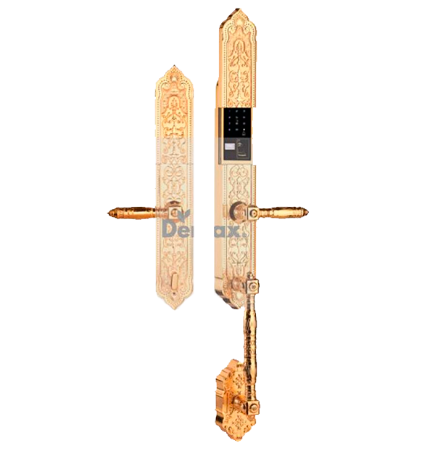 Khóa cửa đại sảnh biệt thự Demax EL886 Gold App Wifi