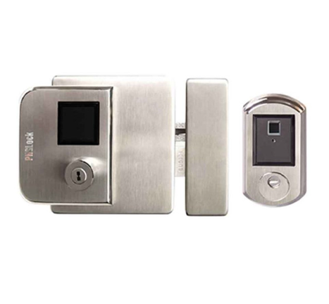 Khóa cổng PHGlock FE38 Bạc vân tay 1 chiều