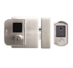  Khóa cổng PHGlock FE38 Bạc vân tay 1 chiều 