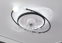  Đèn ốp trần quạt đảo K135BS 