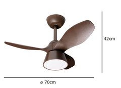  Quạt trần đèn Q426 3 cánh nhựa 