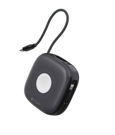 Pin sạc dự phòng không dây Mazer Qi2 4in1 MagLink18i - Đen Xám