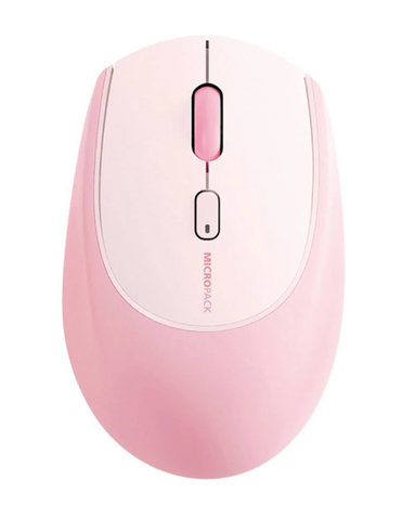 Chuột không dây MicroPack Lifestyle Silent MS-201W - Hồng