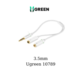  Cáp chia âm thanh 3.5mm Ugreen 10789 (20cm) 