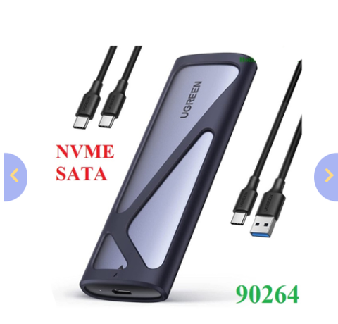 Box SSD M.2 NVMe + SATA Ugreen 90264 (10Gbps)