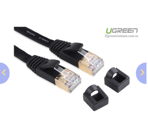 Cáp mạng CAT7 STP dẹt Ugreen 11260 (1M)