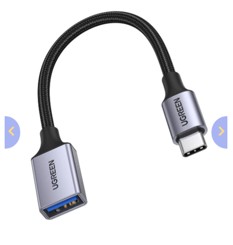 Cáp chuyển Type C sang USB 3.0 OTG 10cm Ugreen 70889
