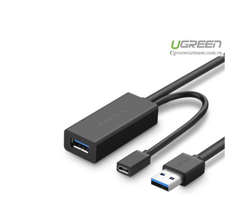  Cáp USB 3.0 nối dài 10m hỗ trợ nguồn Micro USB chính hãng Ugreen 20827 