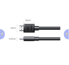  Cáp dữ liệu VIDEO HDMI HD175 8K dài 2M Ugreen 