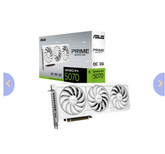  VGA ASUS PRIME RTX 5070 White OC Edition 12GB GDDR7 