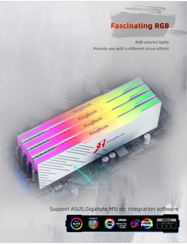 Ram DDR4 16GB 3600Mhz Kingbank Sharpblade RGB