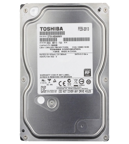 Toshiba 500GB 7200RPM 3.5-in SATA HDD