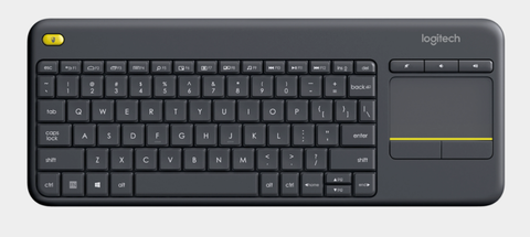 K400 Plus Wireless Touch Keyboard - Đen