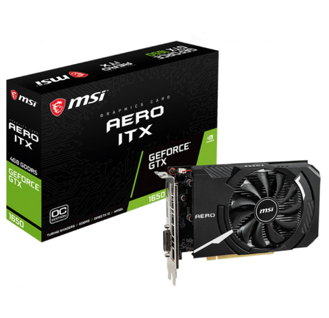 Cạc đồ họa MSI GTX 1650 D5 AERO ITX 4G OCV1