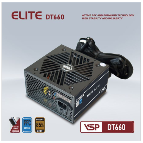 Nguồn mới máy tính VSP ELITE DT660 650W