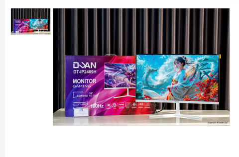 Màn hình cong DUAN 2409 24inch/ FHD/ 100Hz/ HDMI/ VGA TRẮNG
