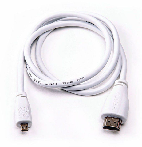 Micro-HDMI (Type D) to HDMI (Type A) Cable.