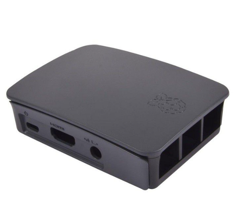 Official Raspberry Pi Case for Pi 3 Model B / 3 Model B+ (Black/Grey)