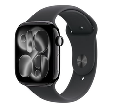  Apple Watch Series 11 GPS 46mm viền nhôm dây thể thao - Đen Bóng 