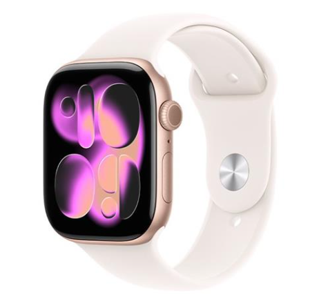 Apple Watch Series 11 GPS 46mm viền nhôm dây thể thao - Vàng Hồng