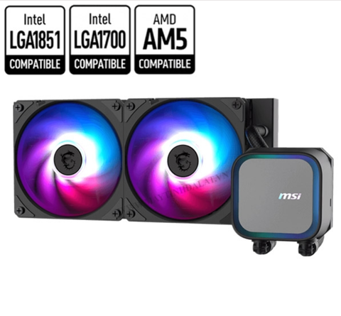 TẢN NHIỆT NƯỚC CPU MSI MAG CORELIQUID A13 240 ARGB MÀU ĐEN