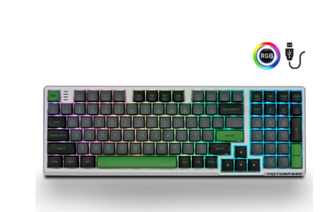 BÀN PHÍM CƠ QUANG HỌC MOTOSPEED CK980 WHITE