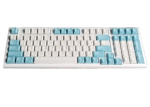 BÀN PHÍM CƠ KHÔNG DÂY FL-ESPORTS FL980 - Trắng/xanh