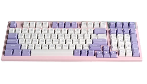 BÀN PHÍM CƠ KHÔNG DÂY FL-ESPORTS FL980 - Trắng/tím