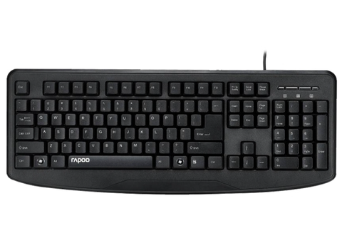 BÀN PHÍM VĂN PHÒNG RAPOO NK2600 FULLSIZE MÀU ĐEN