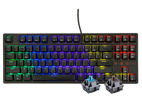 BÀN PHÍM CƠ E-DRA EK3287 TKL MÀU ĐEN SWITCH BLUE - BROWN