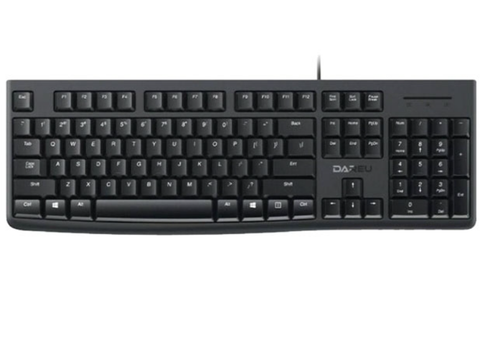 BÀN PHÍM VĂN PHÒNG DAREU LK185 FULLSIZE MÀU ĐEN