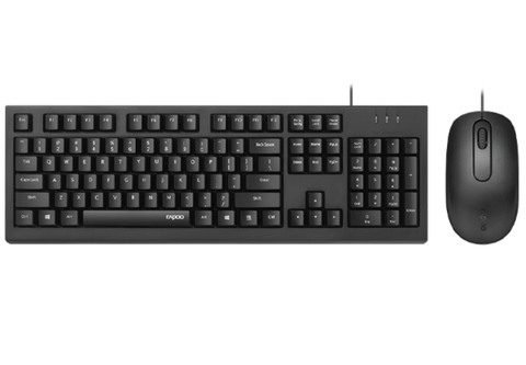 PHÍM CHUỘT CÓ DÂY RAPOO X120 PRO MÀU ĐEN