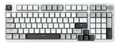 Bàn phím chơi game cơ EDRA EK398W - Light Gray + White + Dark Gray