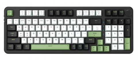 Bàn phím chơi game cơ EDRA EK398W - Black + White + Green