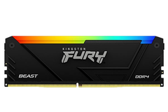  RAM KINGSTON FURY BEAST BLACK RGB 16GB (1X16GB) DDR4 3200MHZ 