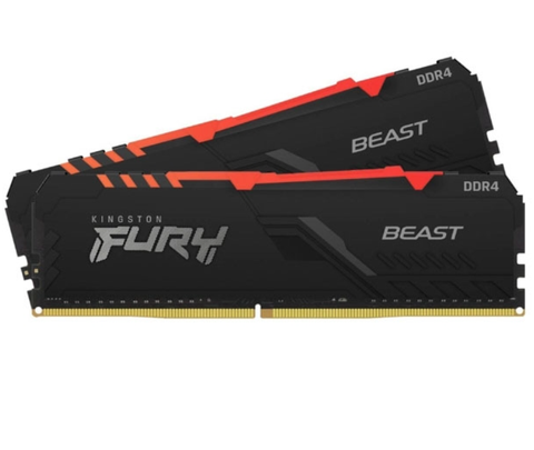 RAM KINGSTON FURY BEAST RGB KIT 16GB (2 X 8GB) DDR4 3600MHZ