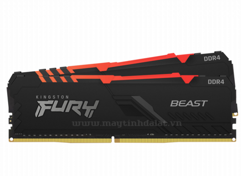 RAM KINGSTON FURY BEAST RGB KIT 16GB (2 X 8GB) DDR4 3200MHZ