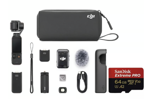 DJI Osmo Pocket 3 Creator Combo +MicroSDXC Sandisk Extreme Pro 64GB