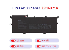  Pin laptop Asus C31N1714 