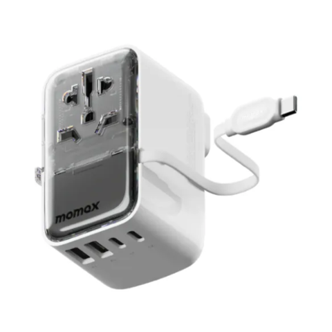 Bộ sạc du lịch 4 cổng 35W tích hợp cáp Type C Momax UA21