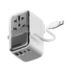 Bộ sạc du lịch 4 cổng 35W tích hợp cáp Type C Momax UA21