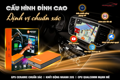 Android Box Msport AI RAM 4GB nâng cấp màn hình