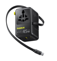  Củ sạc đa năng Baseus PicoGo AG11 45W dây rút đen 