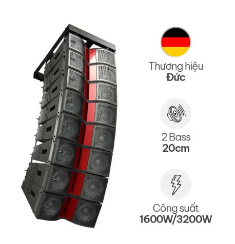 Loa Array Audiocenter K-LA28-DSP tích hợp mạch DSP mượt
