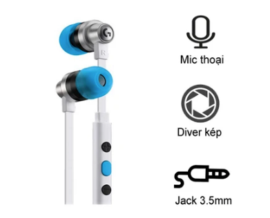 Tai nghe chơi game in ear Logitech G333 phiên bản hiệu năng cao