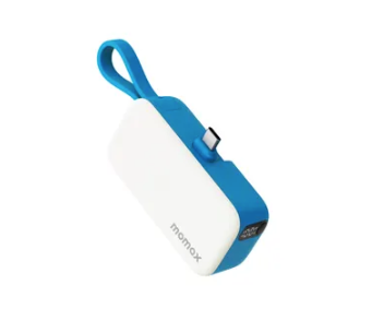 Mini Momax 1-Power 5000mAh USB-C IP130 Màu Xanh Dương